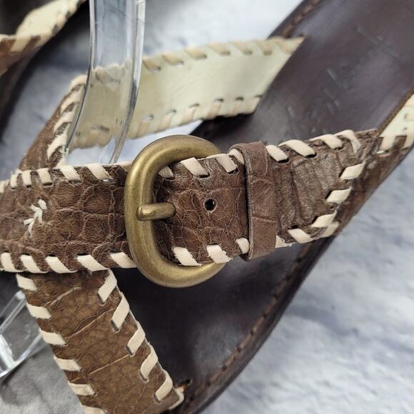 Henry Beguelin Brown Leather Slides size 35 - Picture 6 of 12